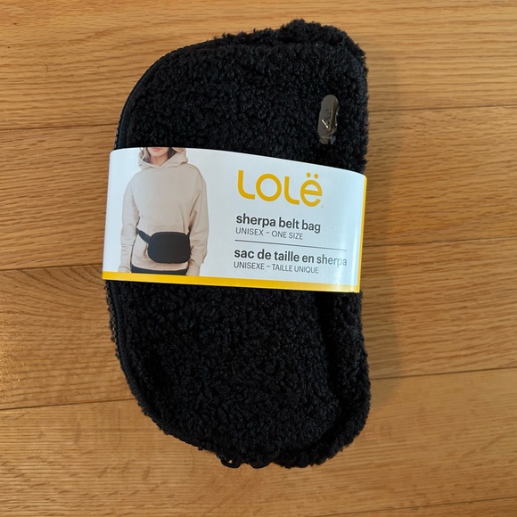 Lole Handbags - Lole Black Sherpa Crossbody Bag